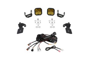 Polaris RZR LED Light Pods - A-Pillar - Diode Dynamics - SS3 Pro - Yellow Combo - Yellow - `20-`23